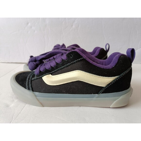 VANS Knu Skool GLOW IN THE DARK Men\'s Size 7.5 Black Purple  VN000D6CB5P1 main image 4